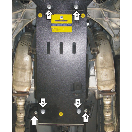 Защита КПП MOTODOR для Infiniti G 25 2006-2014, Сталь 2 мм - Арт. 8004