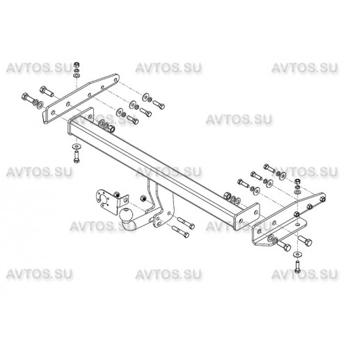 Фаркоп Avtos на JEEP Grand Cherokee 2010- Арт.JW 03