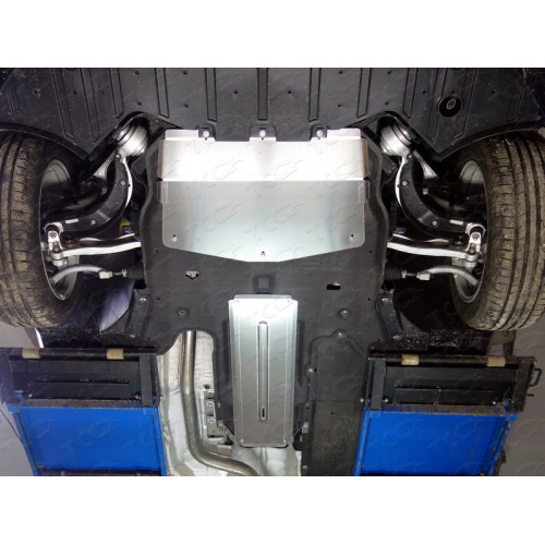 Защита Картера двигателя ТСС для Jaguar XF 2015- 2, Алюминий 4 мм - Арт. ZKTCC00183